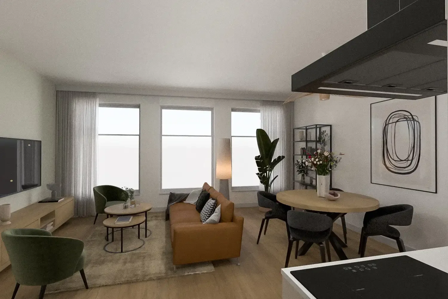 Foto van de Appartement gelegen aan de Van Hattumstraat in Zwolle