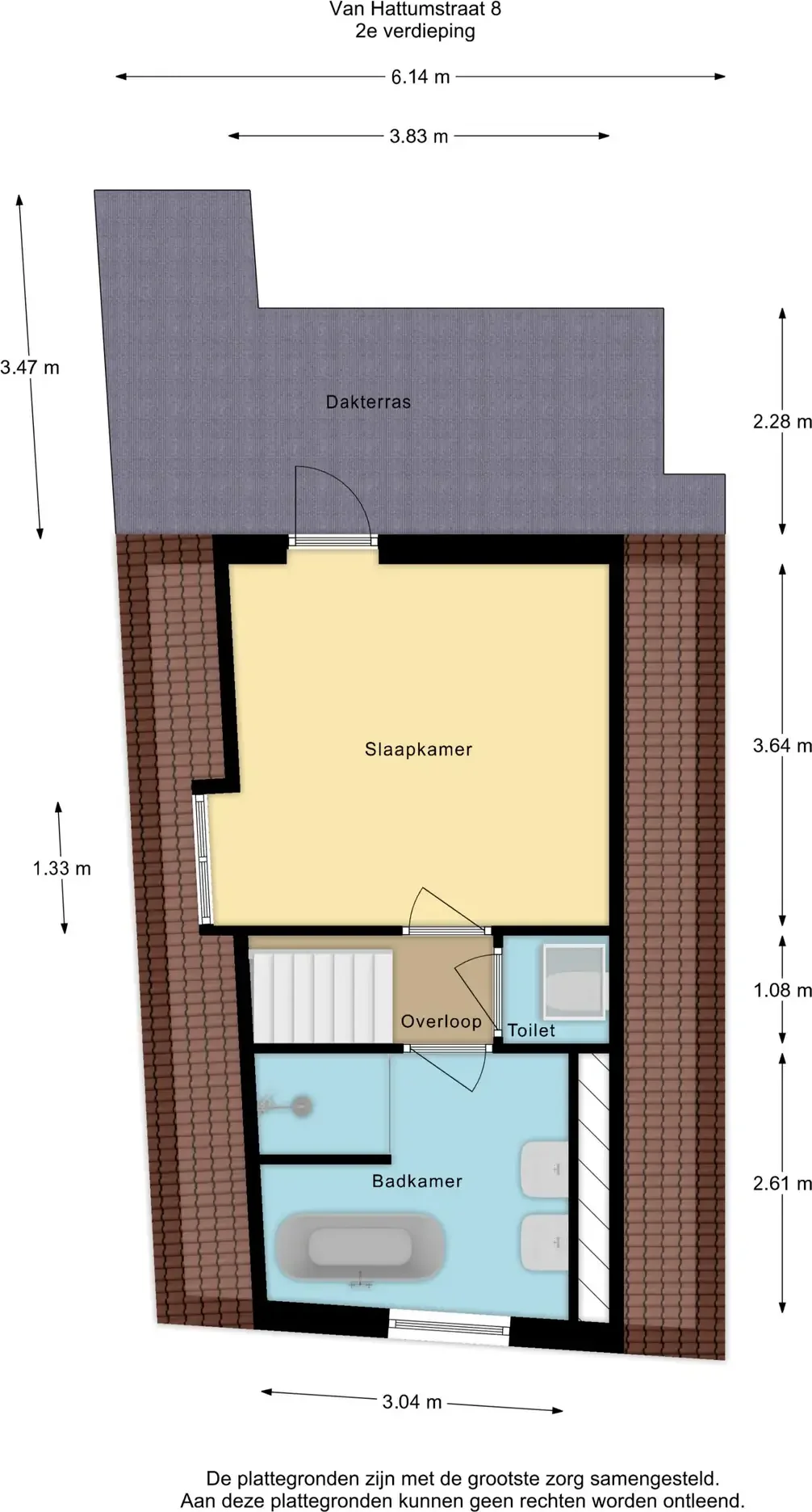 Foto van de Appartement gelegen aan de Van Hattumstraat in Zwolle