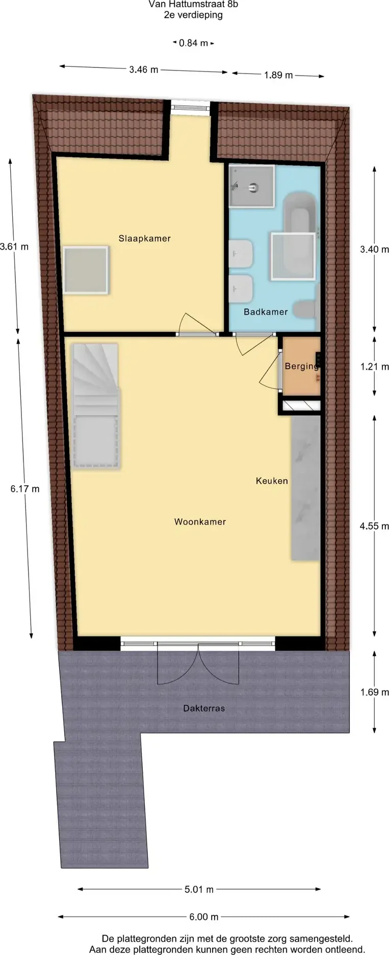 Foto van de Appartement gelegen aan de Van Hattumstraat in Zwolle