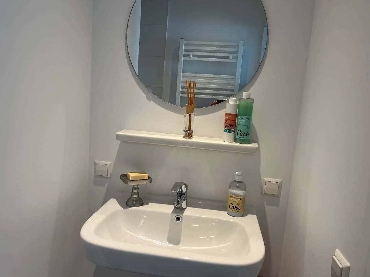 geblurde versie van de foto als achtergrond