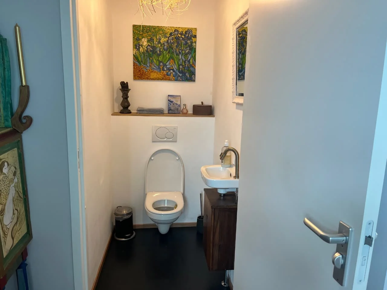 geblurde versie van de foto als achtergrond
