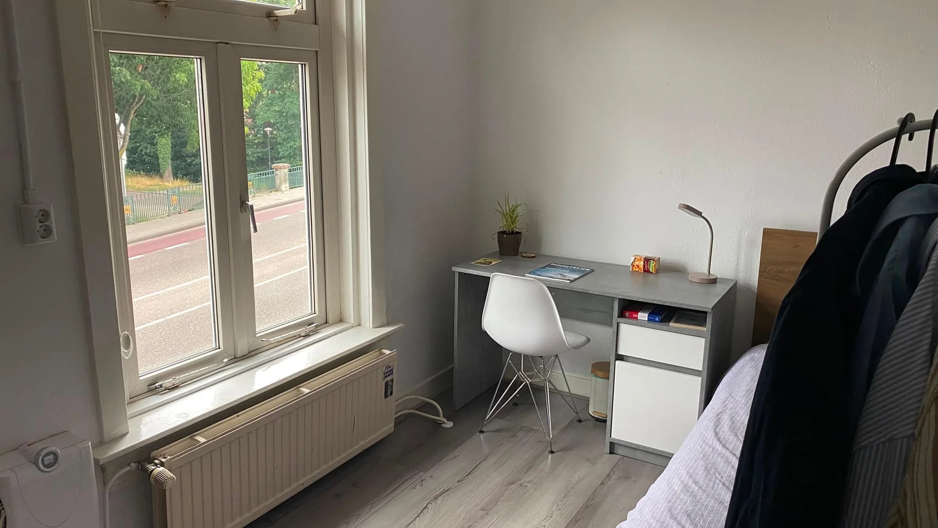 geblurde versie van de foto als achtergrond