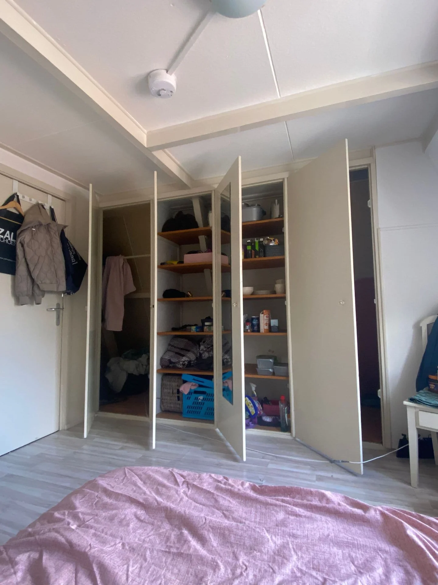 geblurde versie van de foto als achtergrond