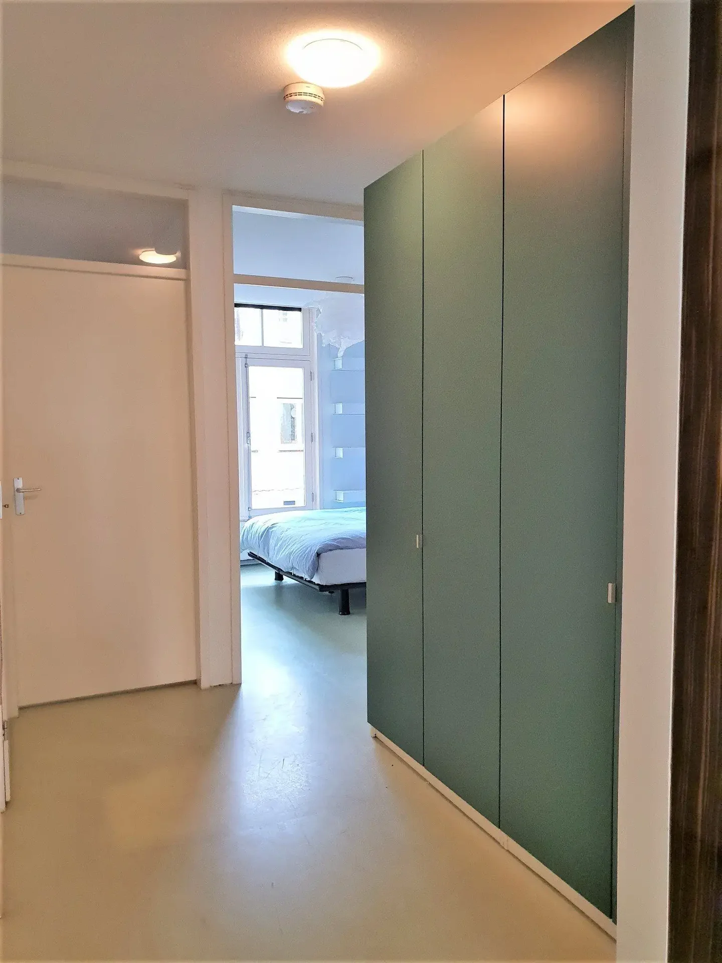 geblurde versie van de foto als achtergrond