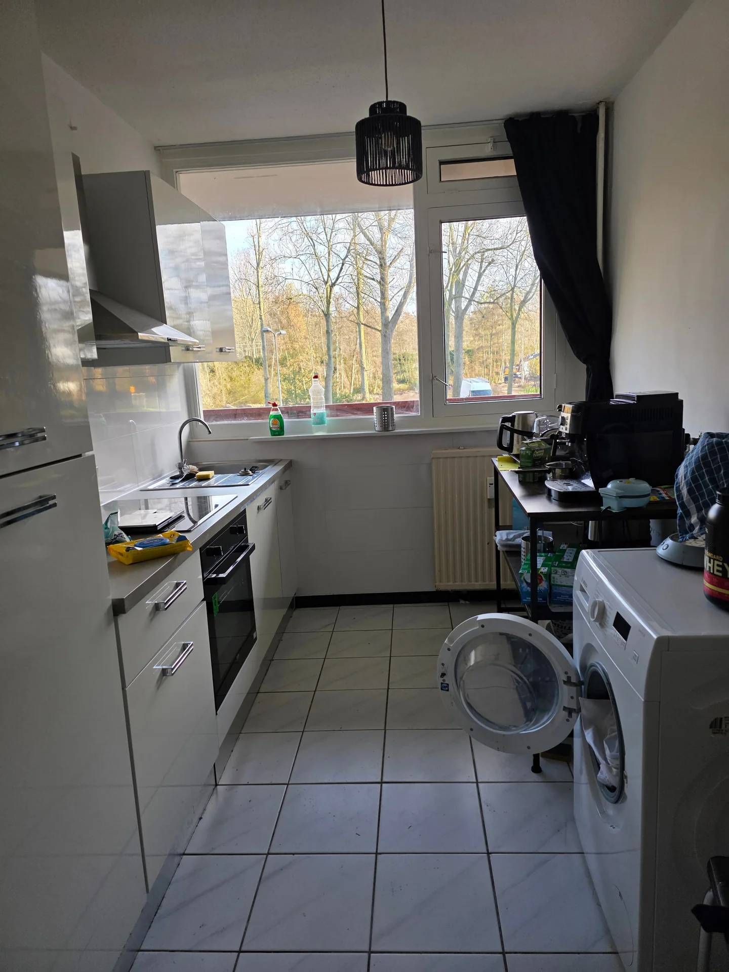 geblurde versie van de foto als achtergrond
