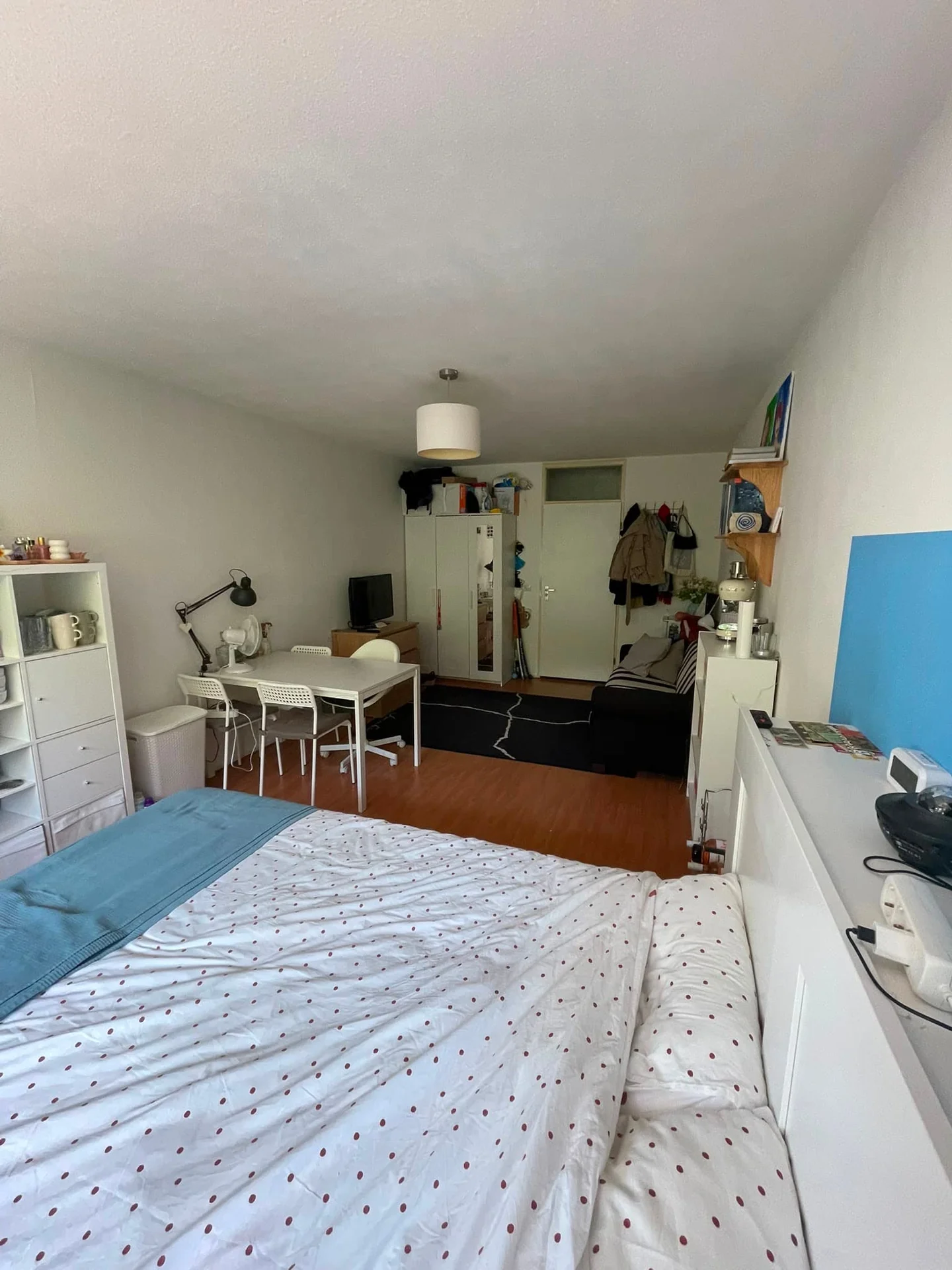 geblurde versie van de foto als achtergrond