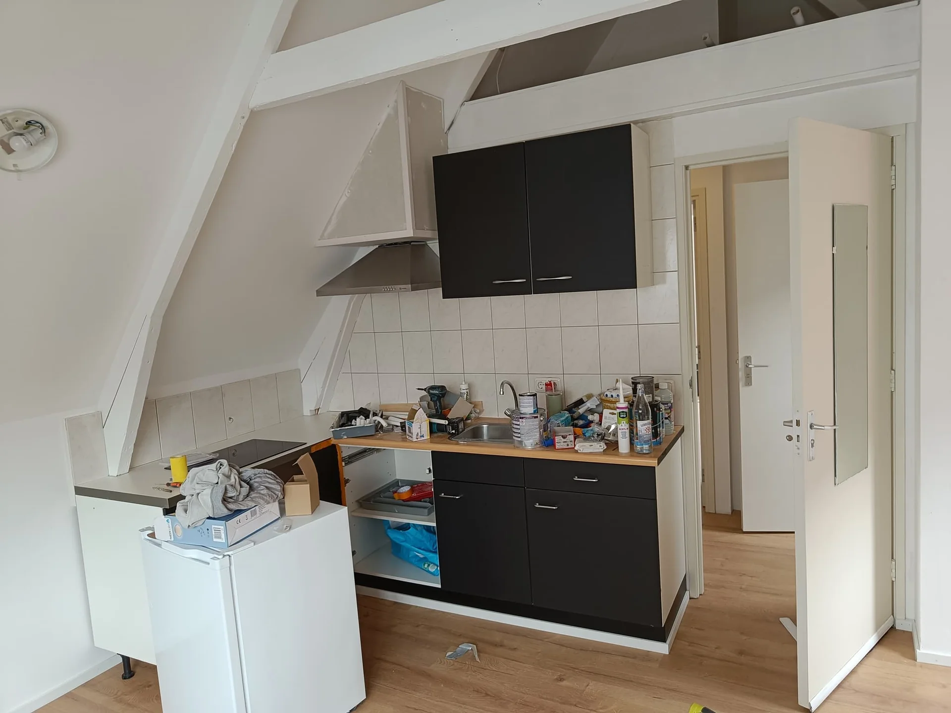 geblurde versie van de foto als achtergrond