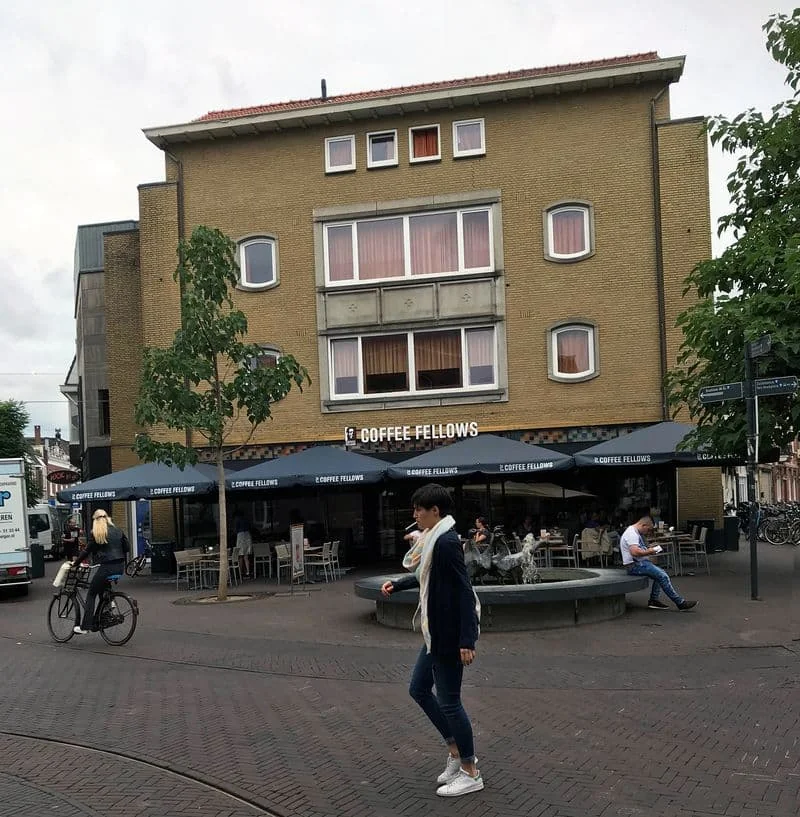 geblurde versie van de foto als achtergrond