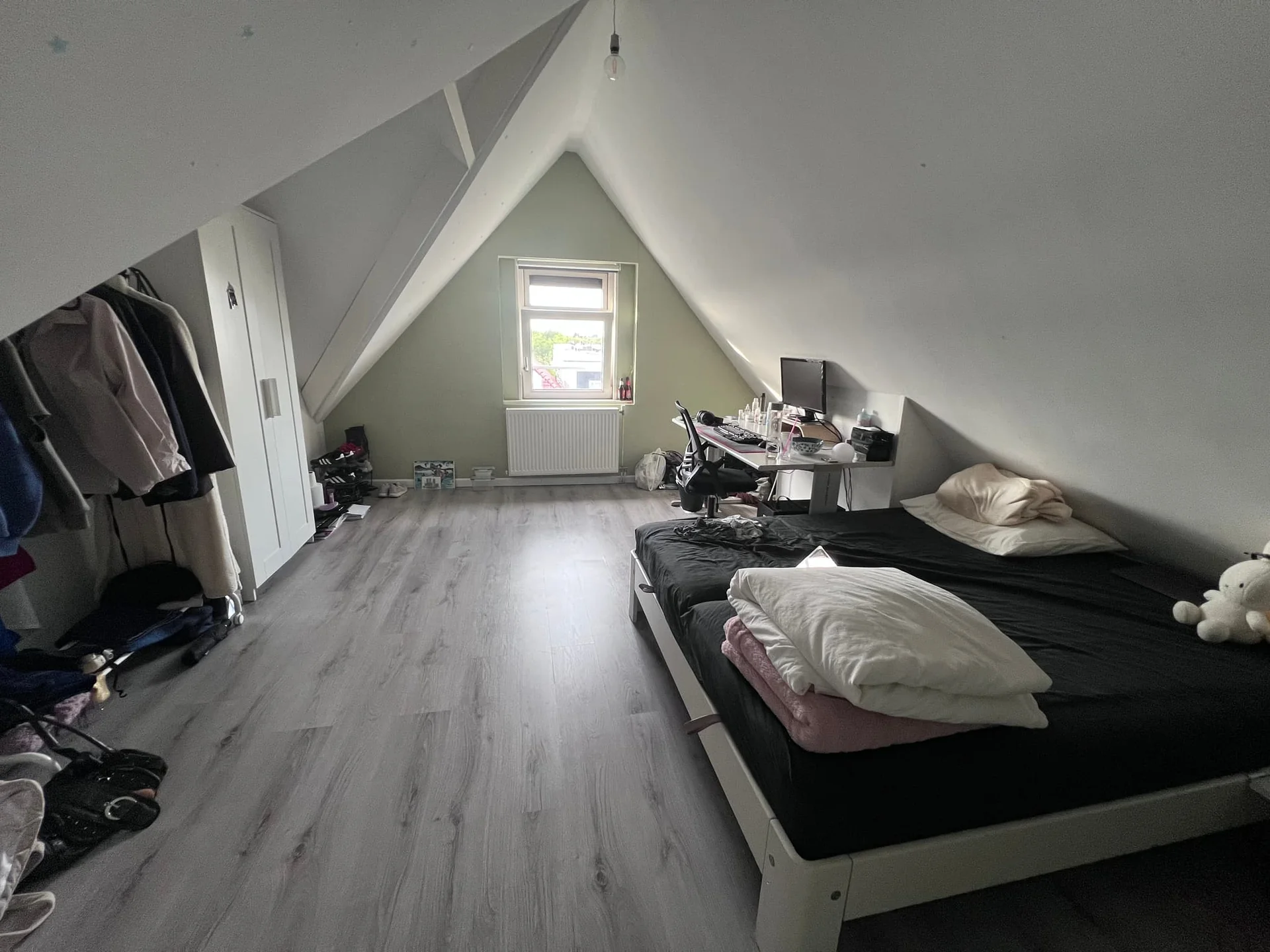 geblurde versie van de foto als achtergrond