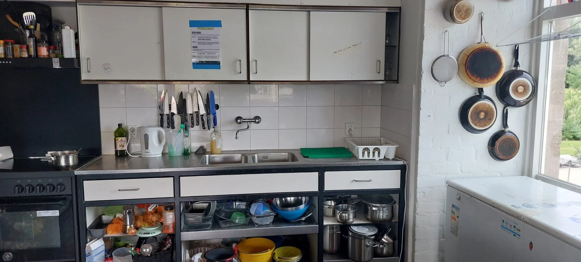 geblurde versie van de foto als achtergrond