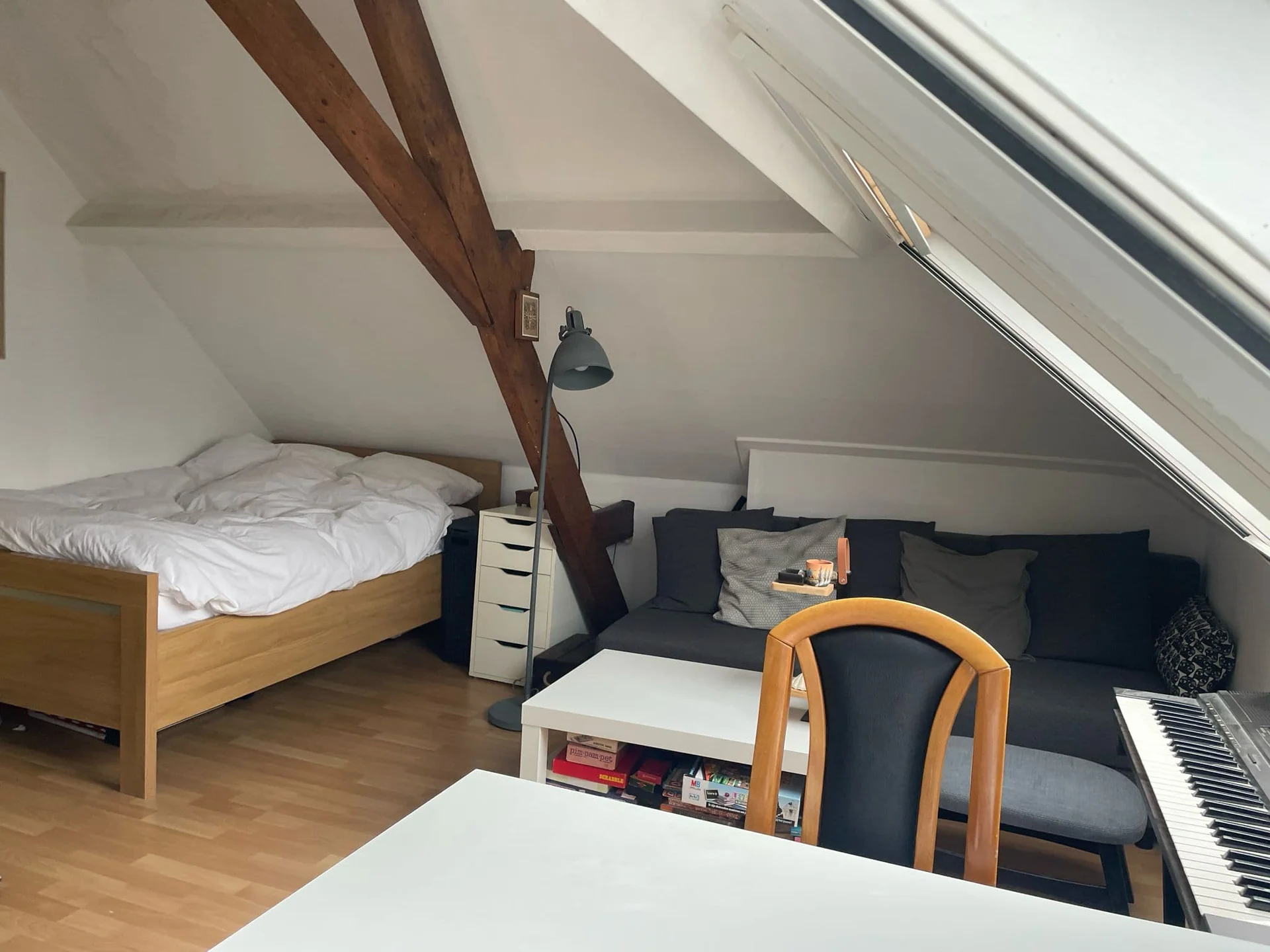 geblurde versie van de foto als achtergrond