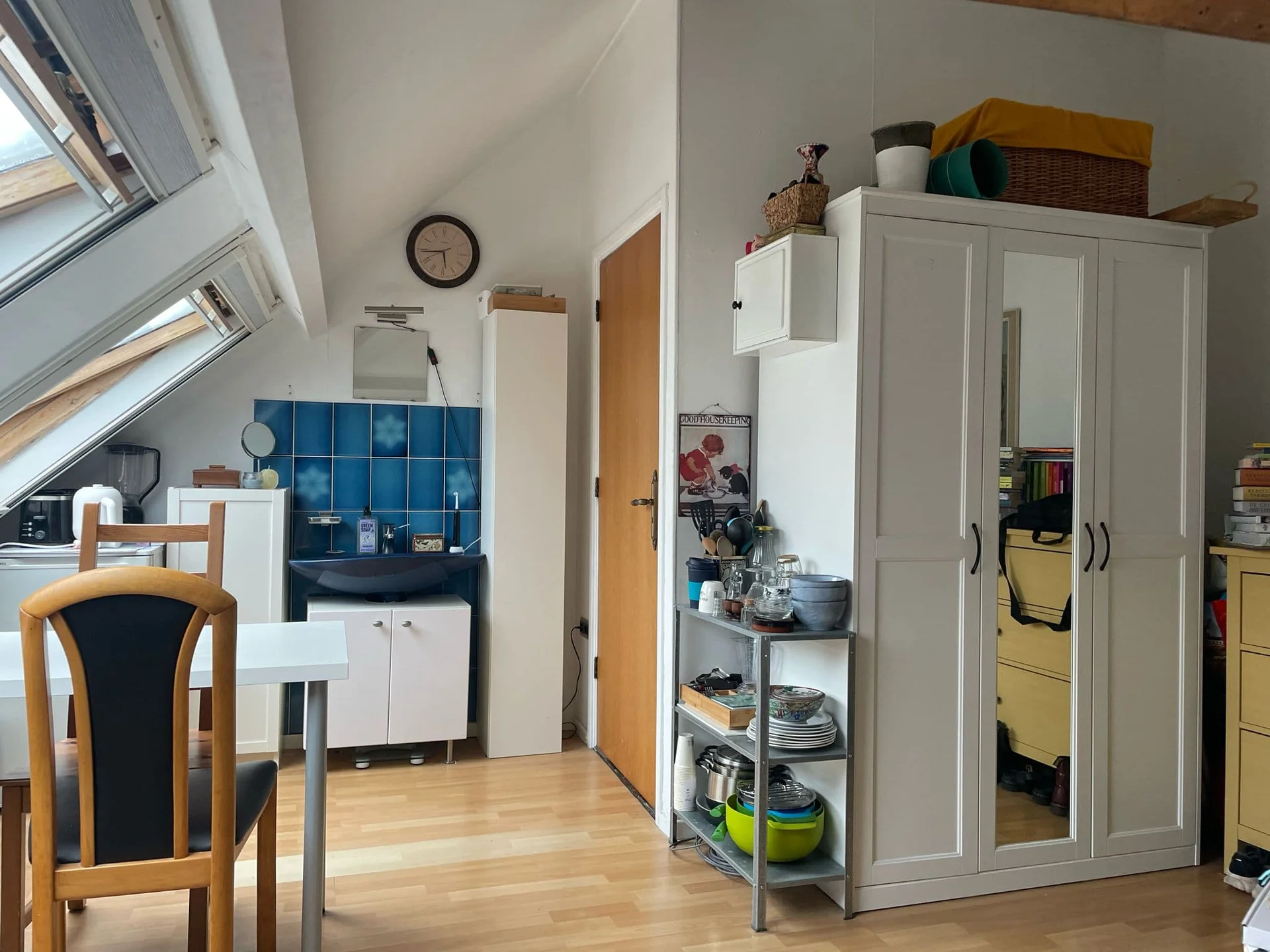 geblurde versie van de foto als achtergrond