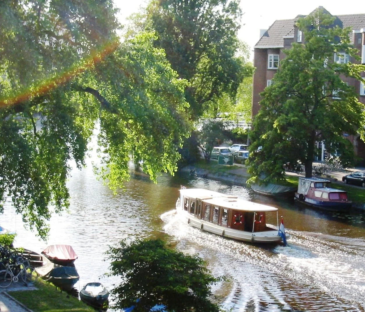 geblurde versie van de foto als achtergrond