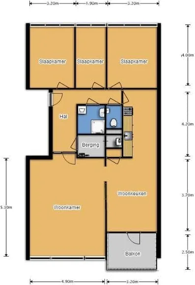 Foto van de Kamer gelegen aan de Dukdalf in Groningen