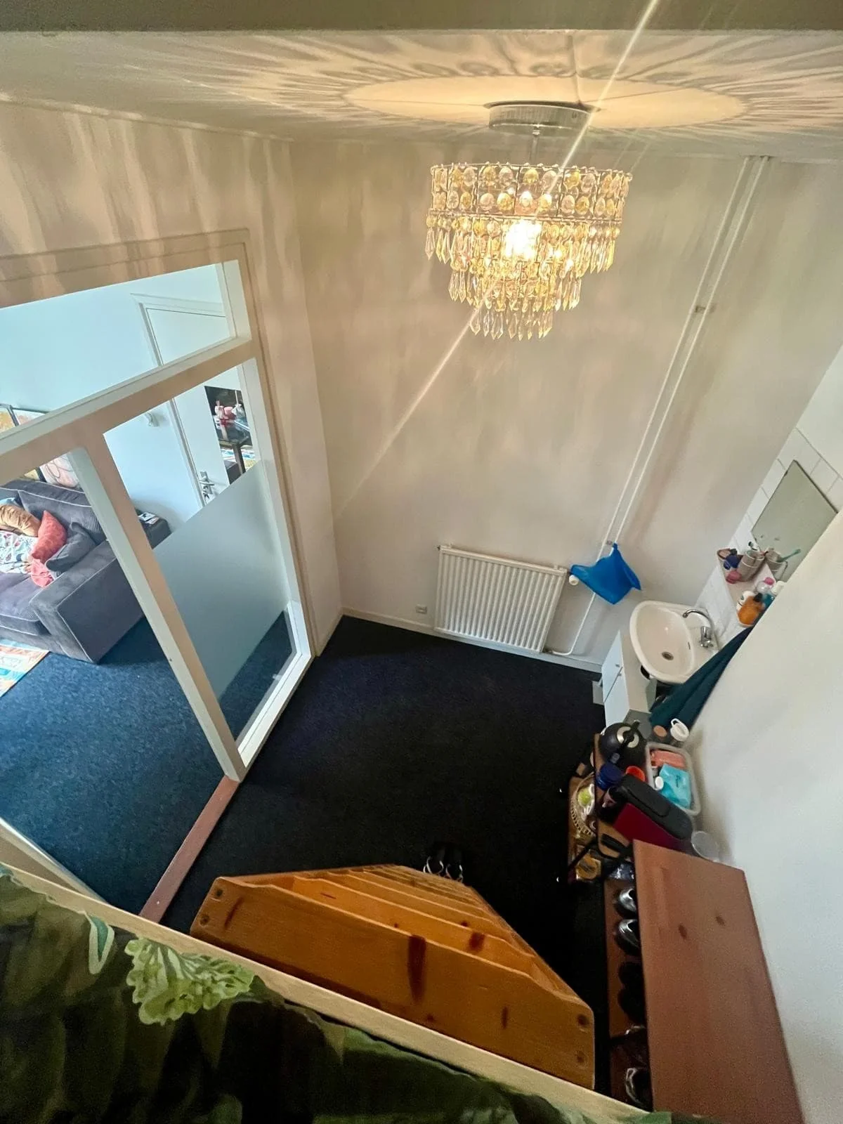 geblurde versie van de foto als achtergrond