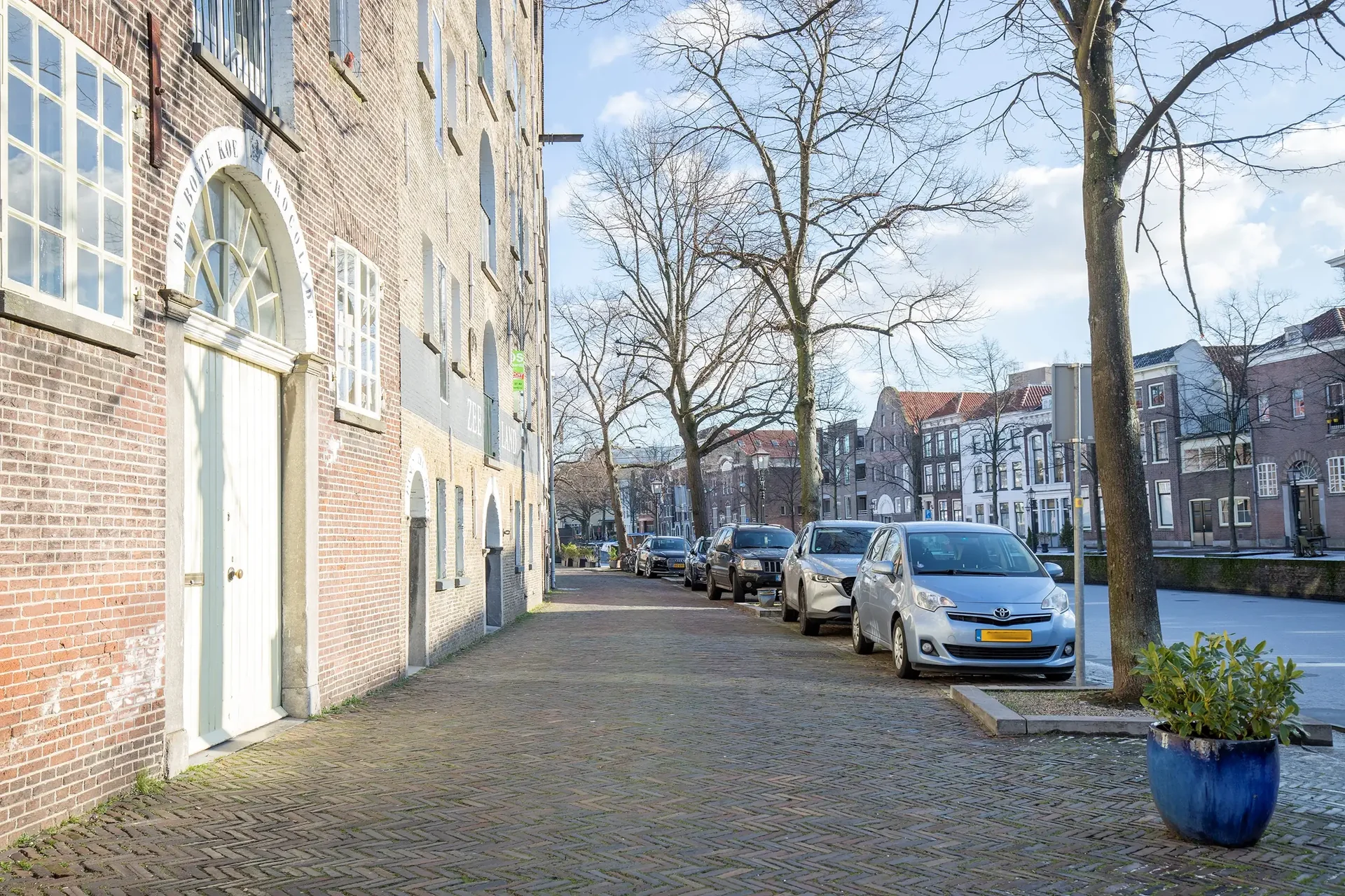 geblurde versie van de foto als achtergrond