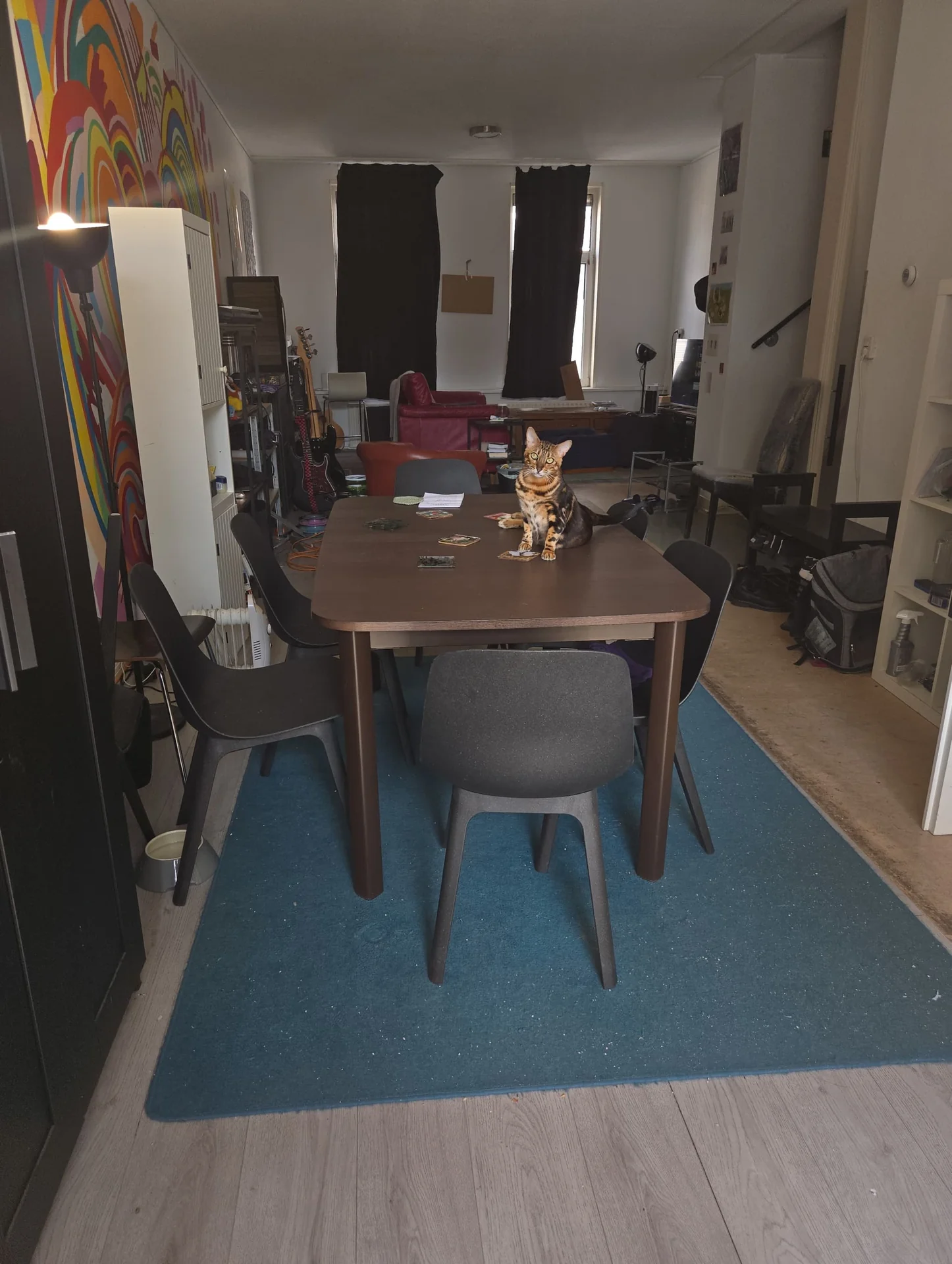 geblurde versie van de foto als achtergrond
