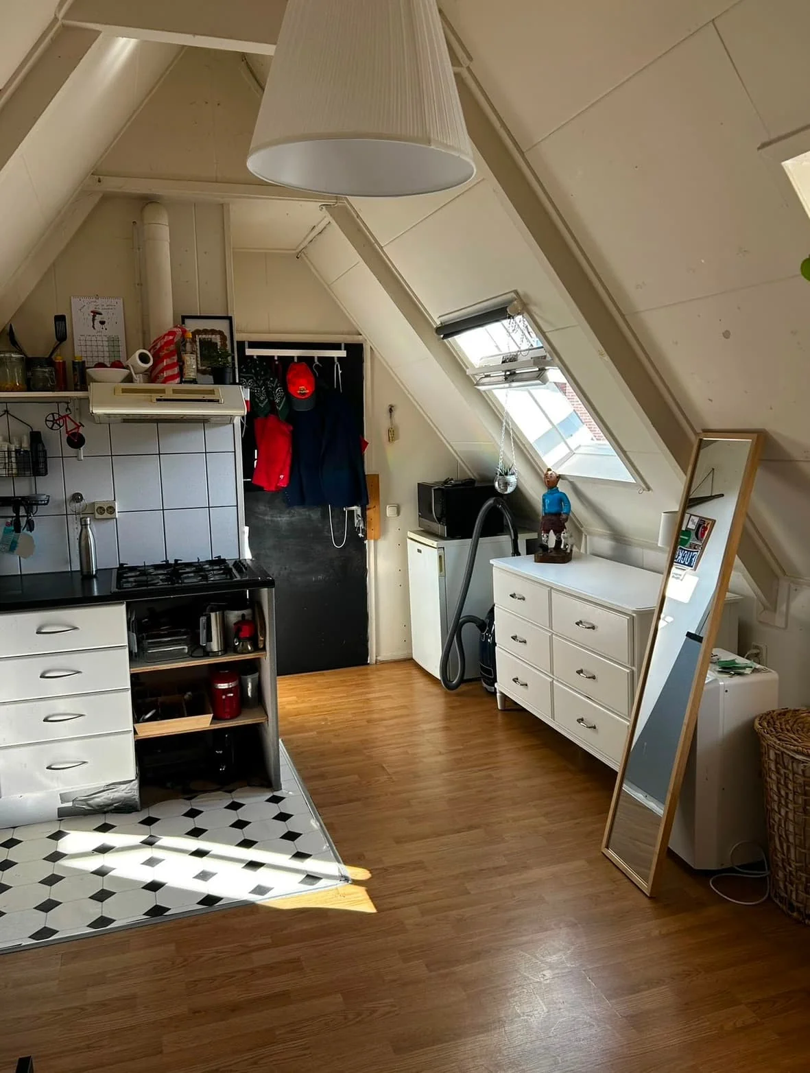 geblurde versie van de foto als achtergrond