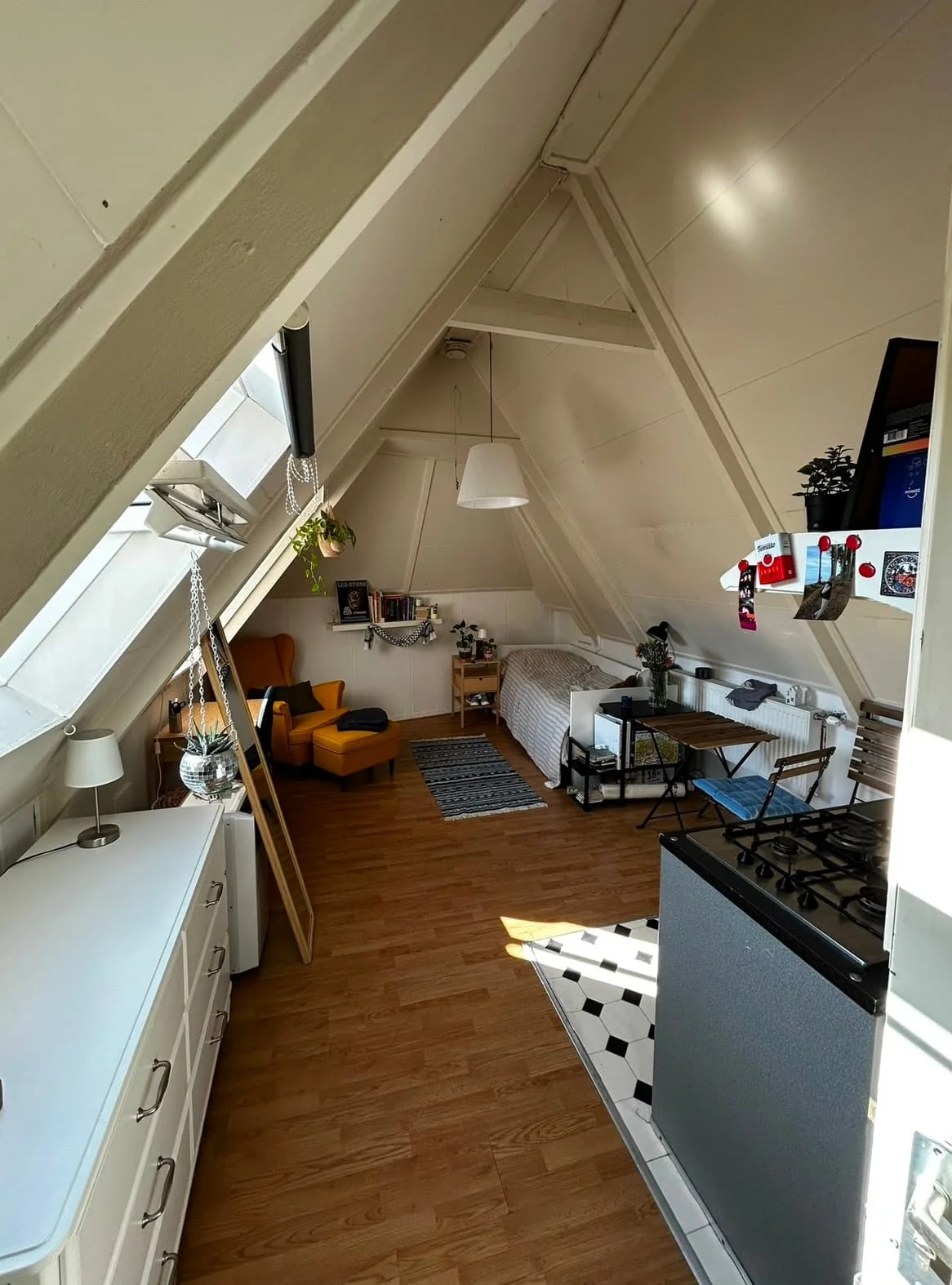 Foto van de Kamer gelegen aan de Gedempte Kattendiep in Groningen