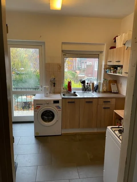 geblurde versie van de foto als achtergrond