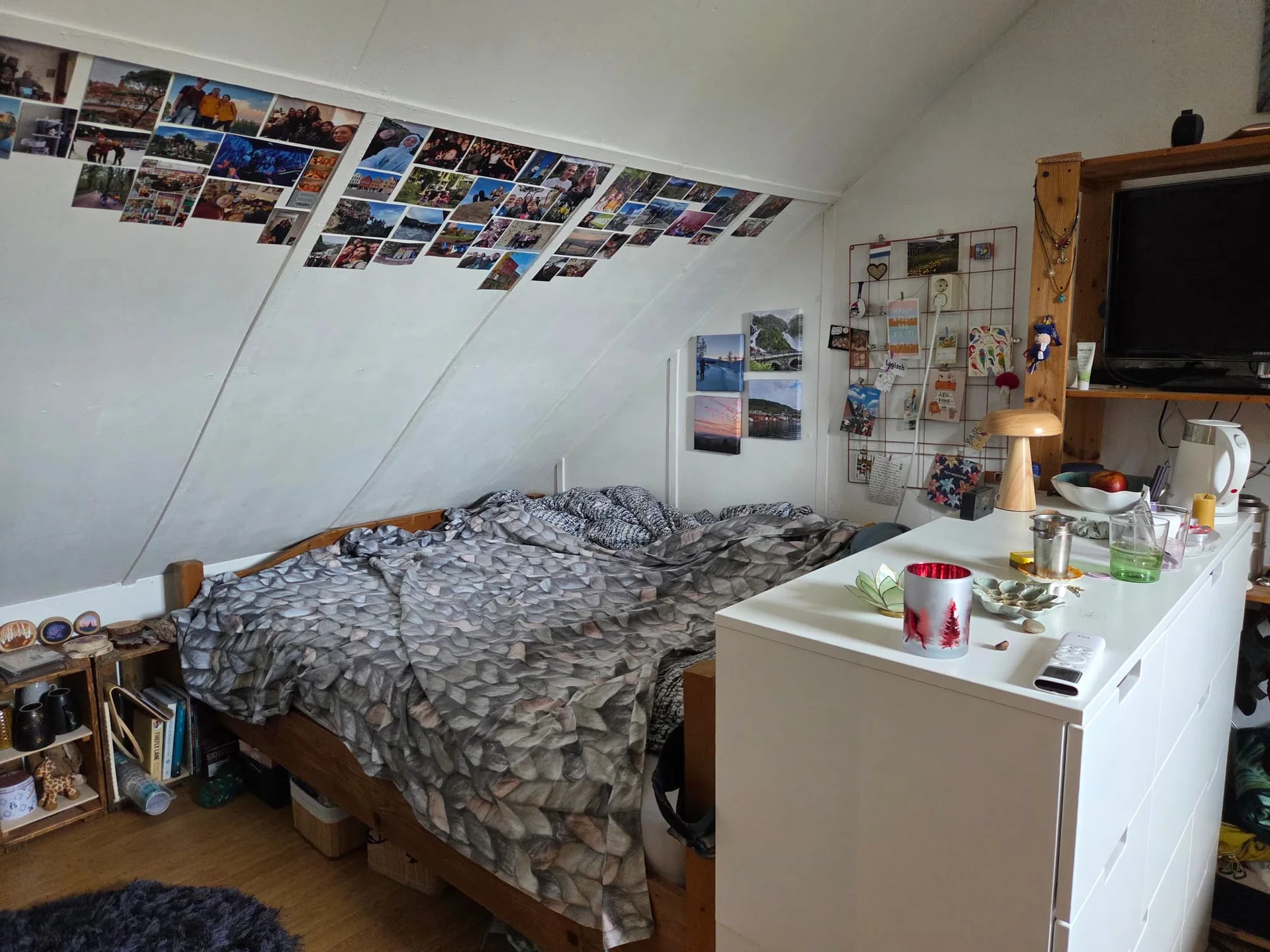 geblurde versie van de foto als achtergrond