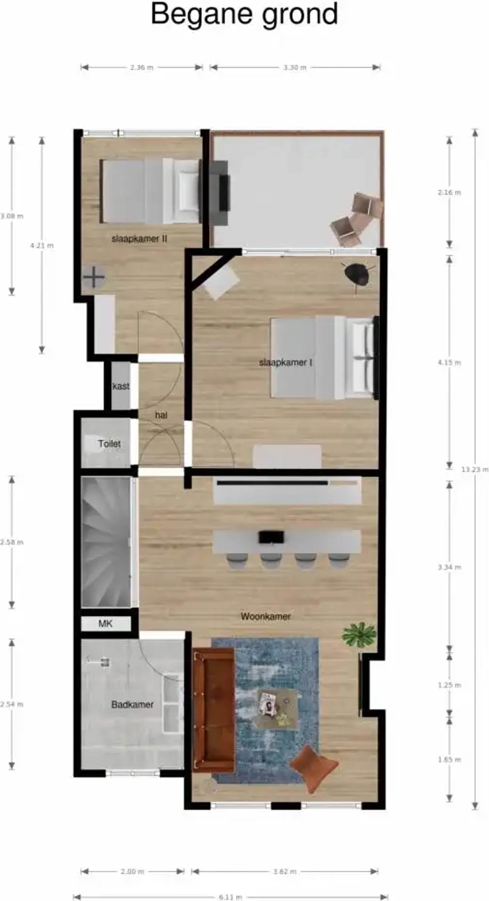 Foto van de Appartement gelegen aan de van Slingelandtstraat in Den Haag