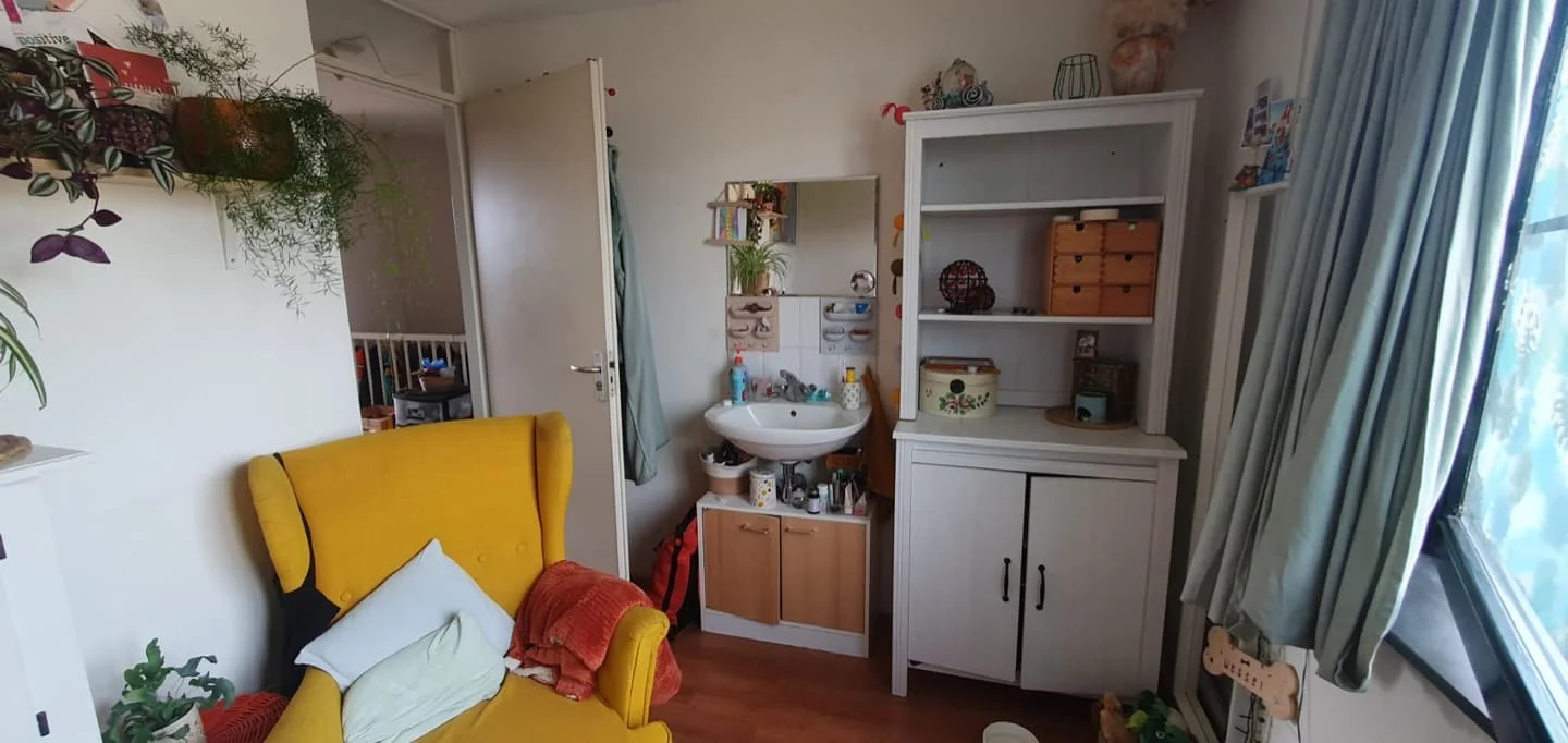 geblurde versie van de foto als achtergrond