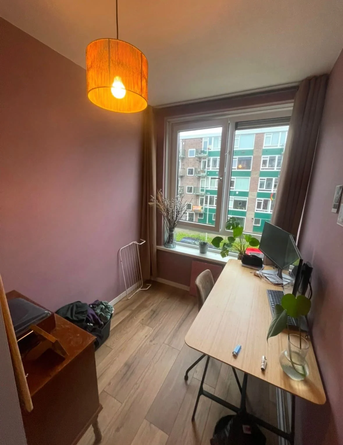 geblurde versie van de foto als achtergrond