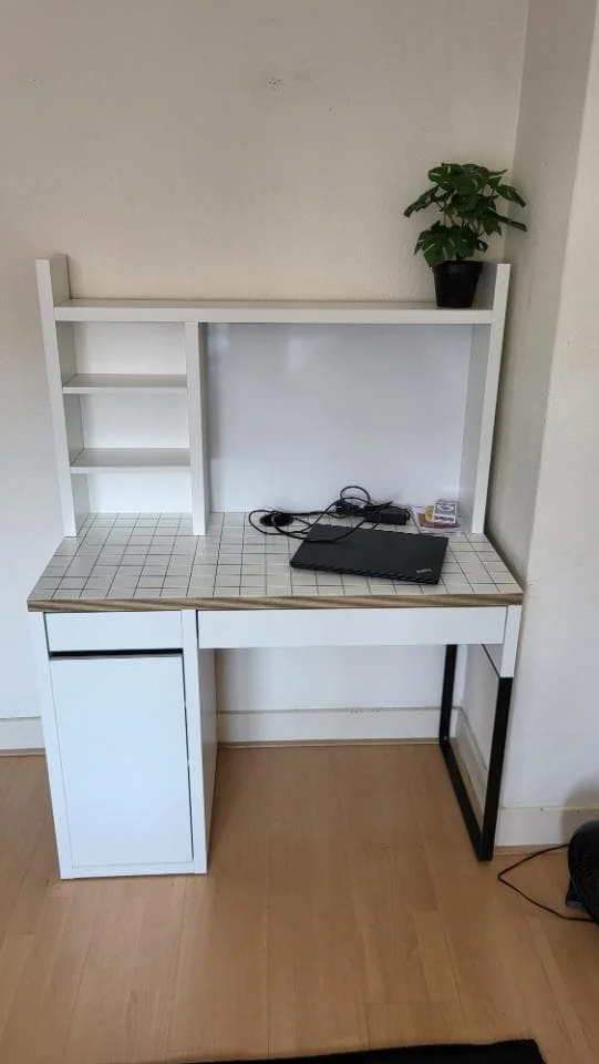 geblurde versie van de foto als achtergrond
