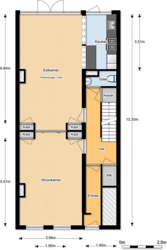 Foto van de Appartement gelegen aan de Graaf Florisstraat in Rotterdam