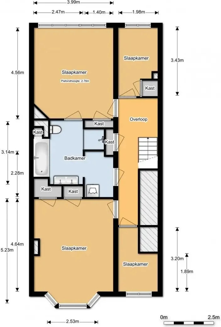 Foto van de Appartement gelegen aan de Graaf Florisstraat in Rotterdam