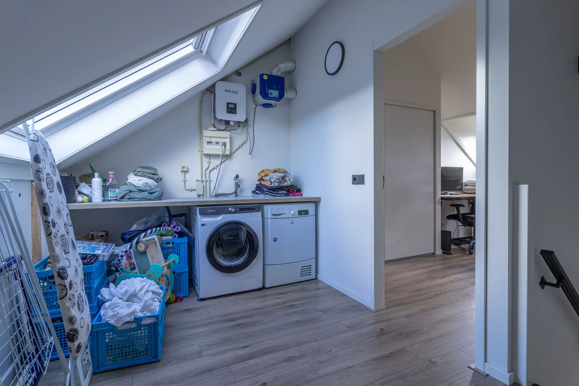 geblurde versie van de foto als achtergrond