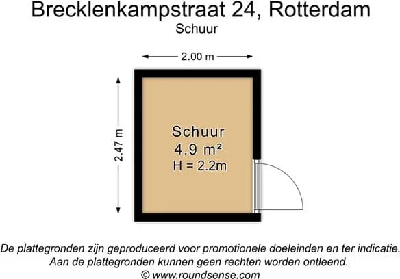 Foto van de Kamer gelegen aan de Brecklenkampstraat in Rotterdam