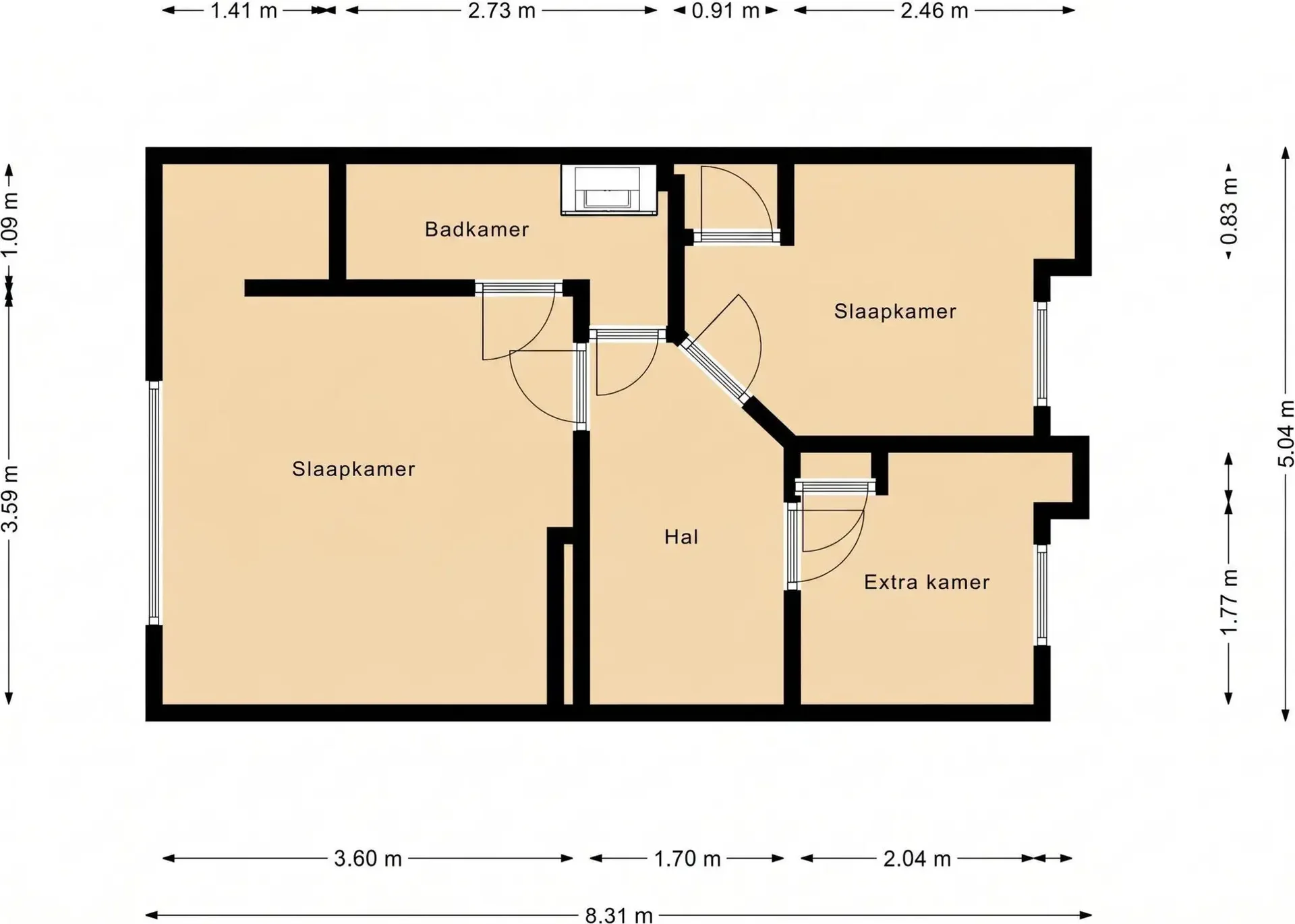 Foto van de Appartement gelegen aan de Karel Doormanstraat in Rotterdam