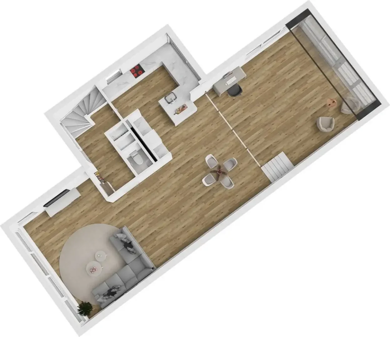 Foto van de Appartement gelegen aan de Hofvliet in Voorschoten