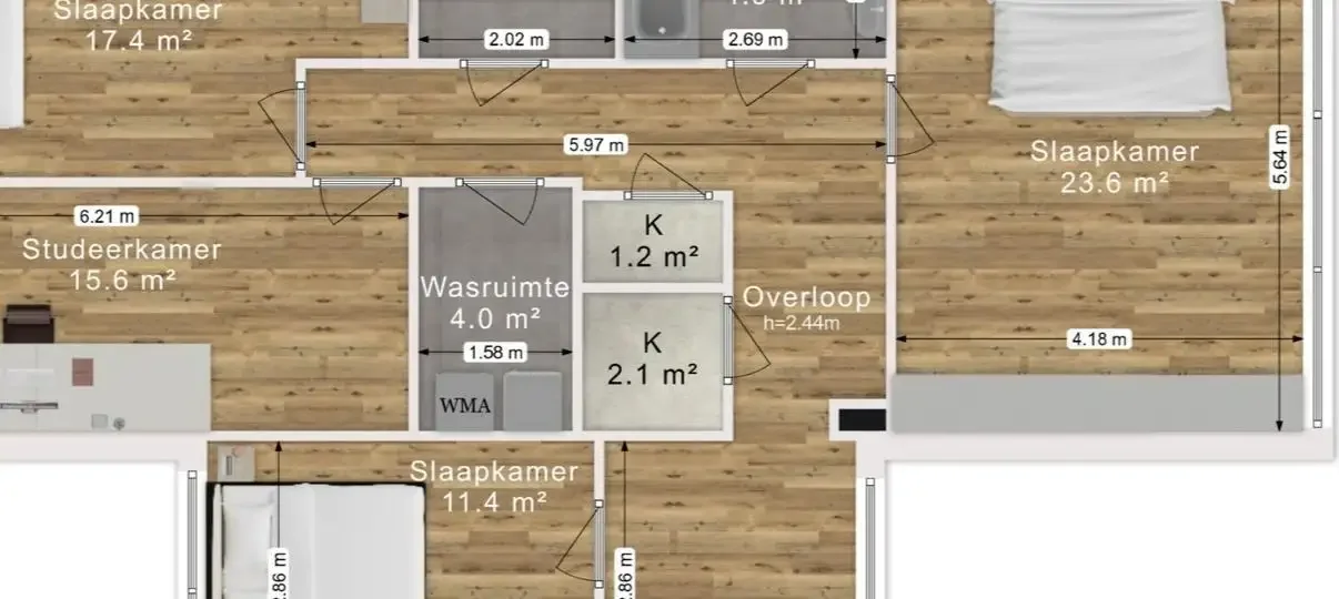 Foto van de Appartement gelegen aan de Hofvliet in Voorschoten