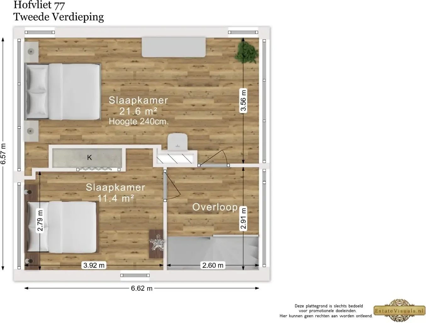 Foto van de Appartement gelegen aan de Hofvliet in Voorschoten
