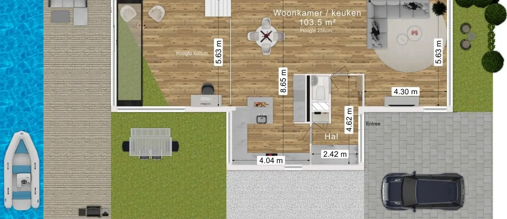 Foto van de Appartement gelegen aan de Hofvliet in Voorschoten