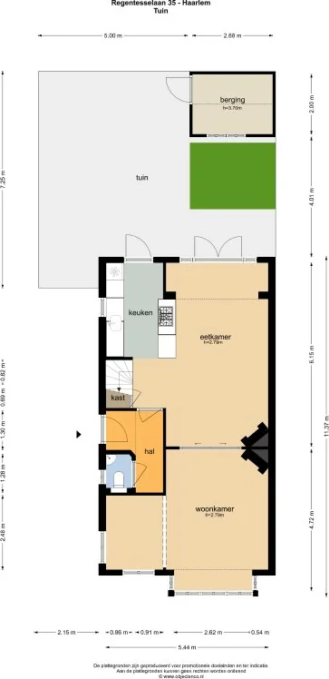 Foto van de Appartement gelegen aan de Regentesselaan in Haarlem