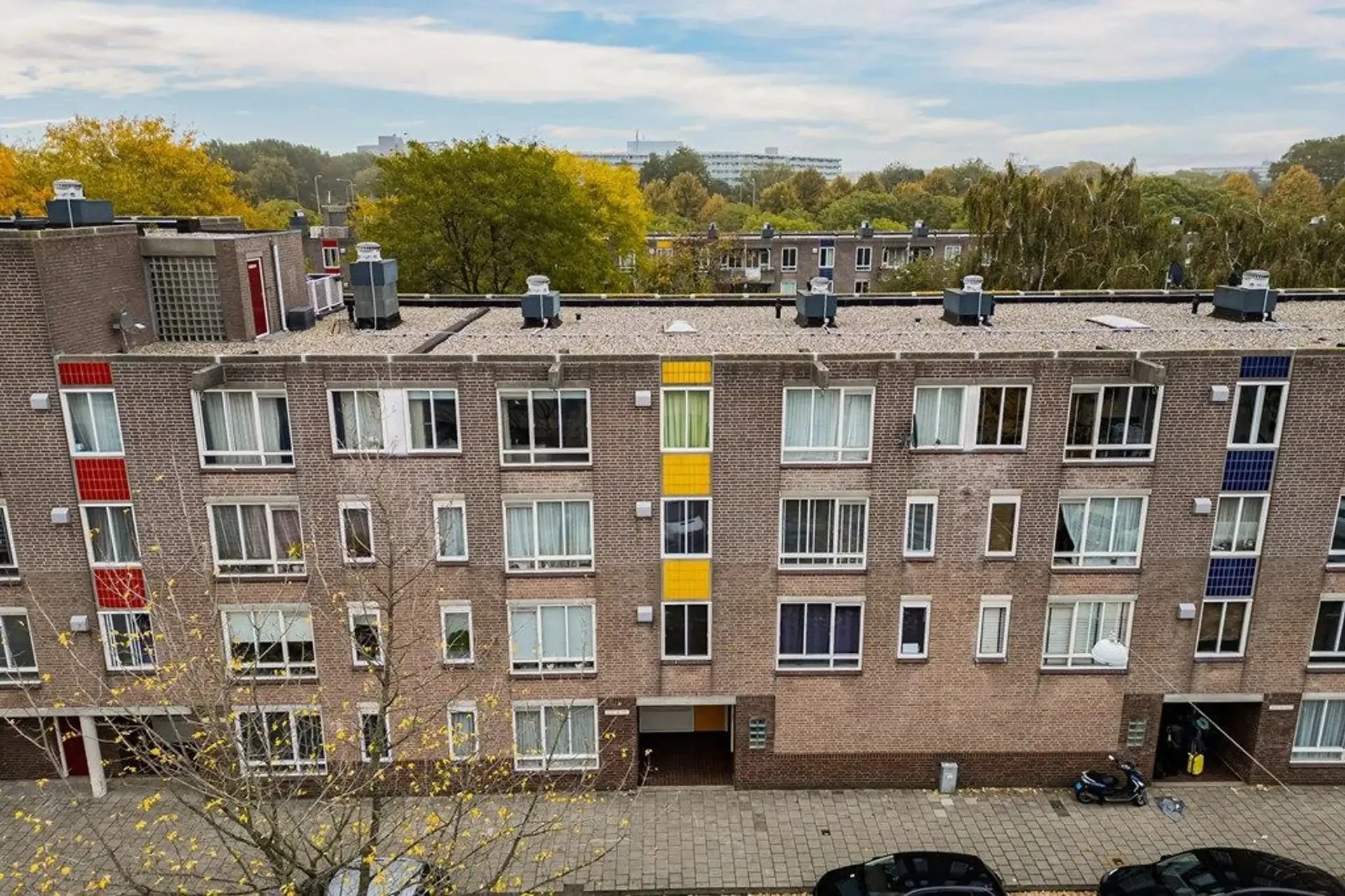 geblurde versie van de foto als achtergrond