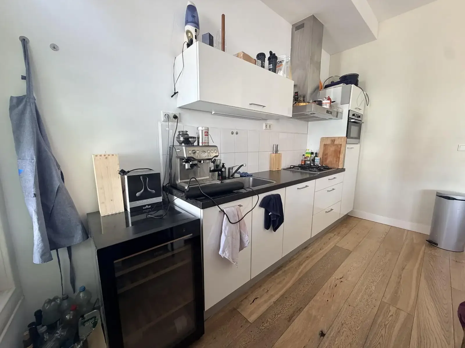 geblurde versie van de foto als achtergrond