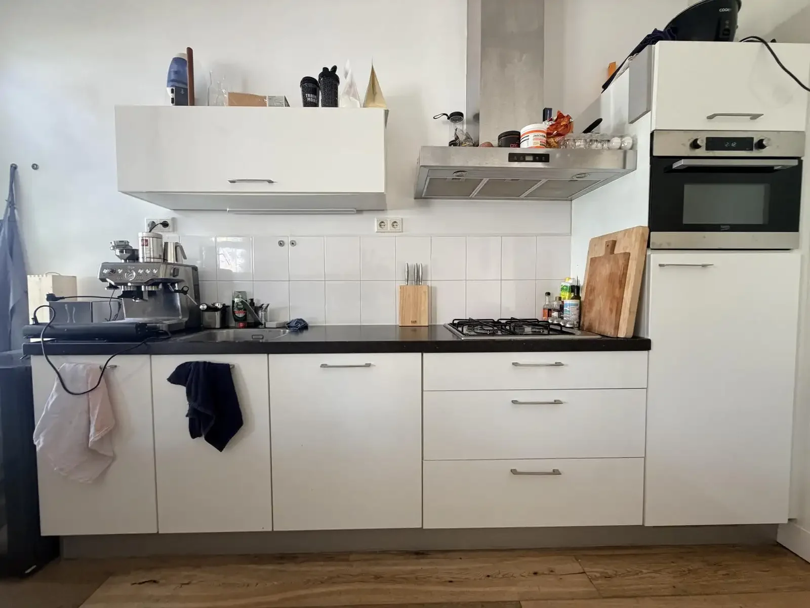 geblurde versie van de foto als achtergrond