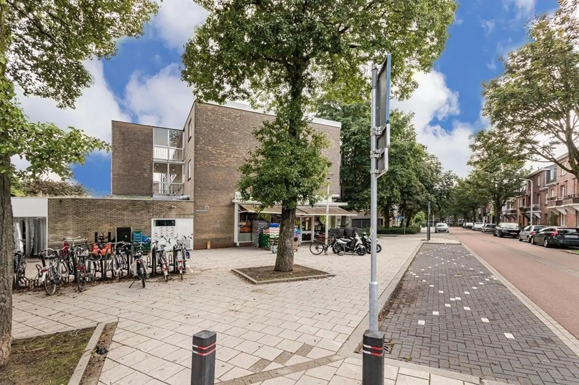 geblurde versie van de foto als achtergrond