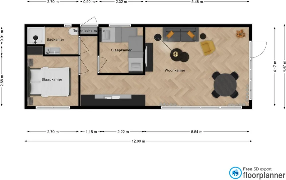 Foto van de Appartement gelegen aan de Eendenparkweg in Ermelo