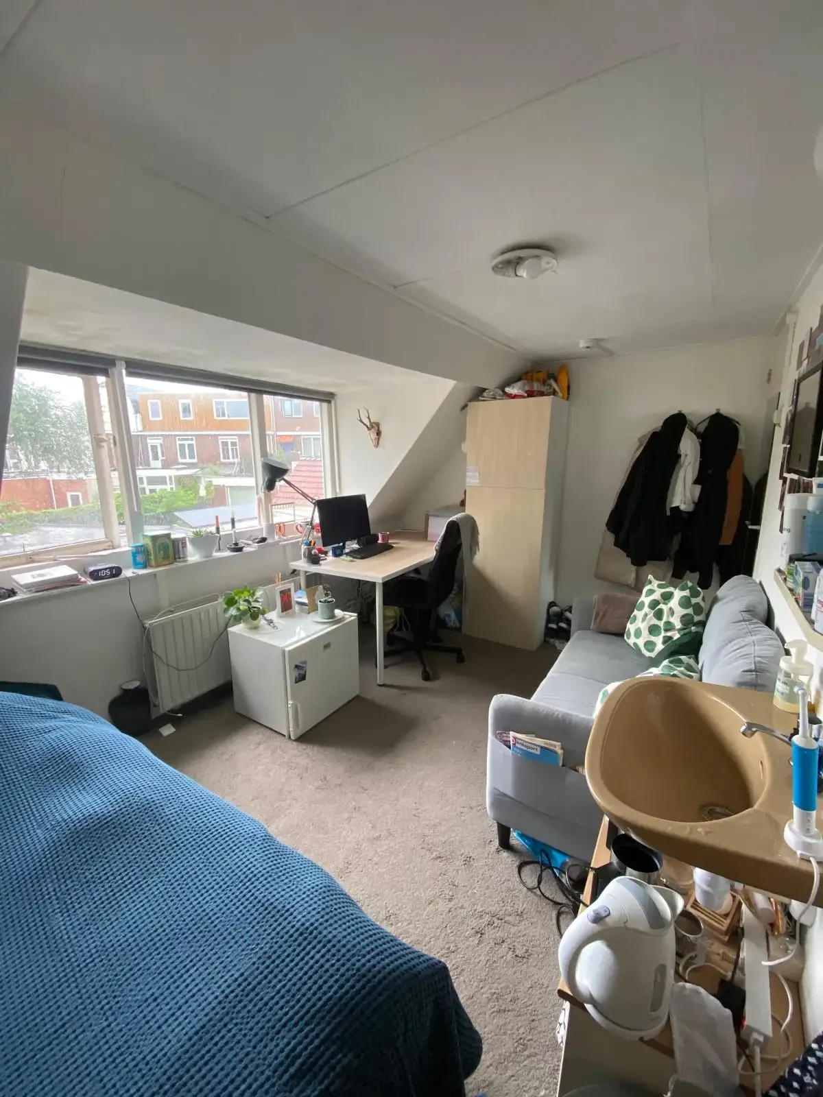 geblurde versie van de foto als achtergrond