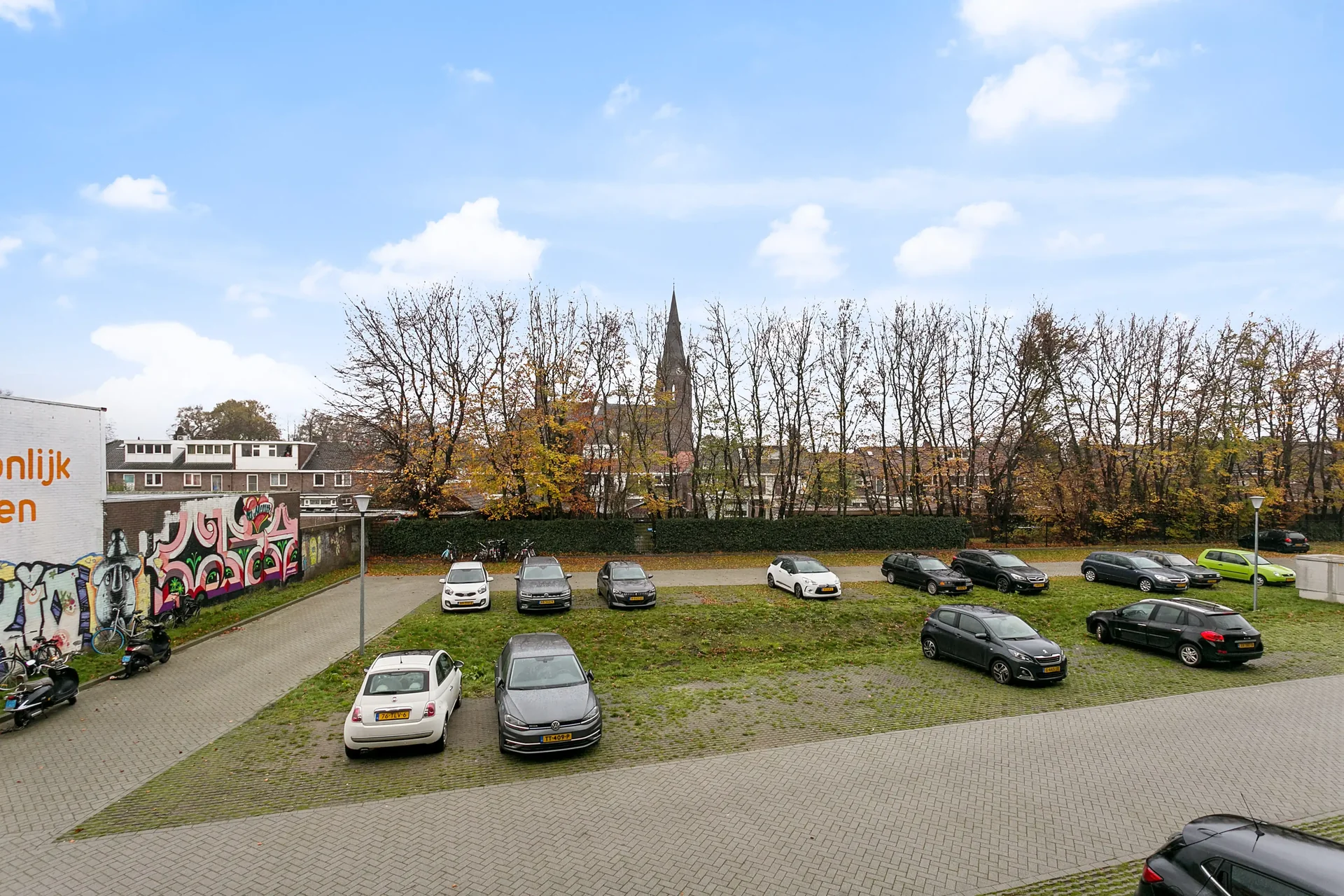 geblurde versie van de foto als achtergrond