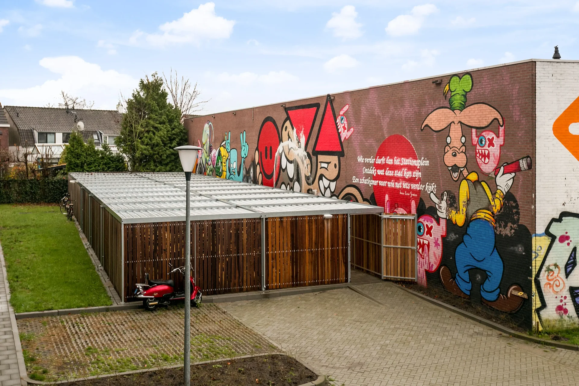geblurde versie van de foto als achtergrond