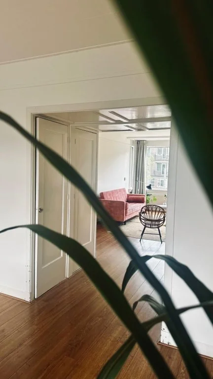 geblurde versie van de foto als achtergrond