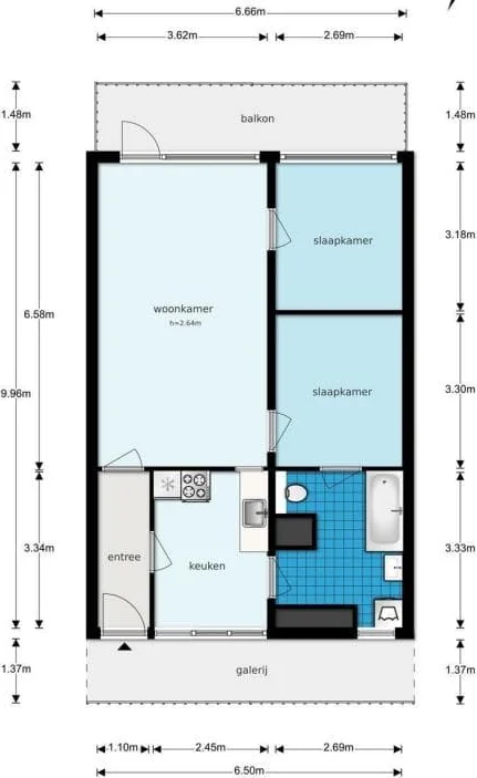 Foto van de Appartement gelegen aan de Hofgeest in Amsterdam