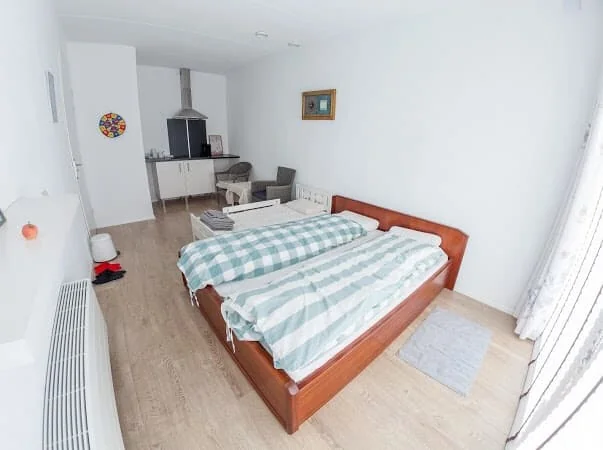 geblurde versie van de foto als achtergrond